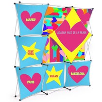 Diamond Lattice Snap Pop Up Backdrop Display 3x3