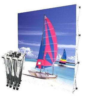 fabric pop up tradeshow backdrop display