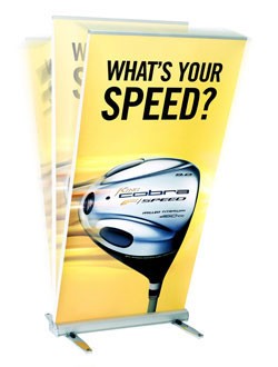 3x7ft Flexible Aluminum Pull-Up Retractable Banner 88x200cm