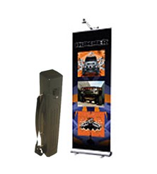 All in One Retractable banner kit with light and hard case