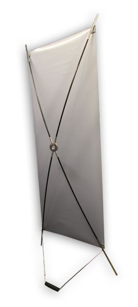 metal u base x banner stand