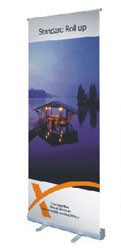 4x7ft Plastic Pull-Up Retractable Standing Banner 118x200cm