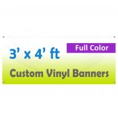3x4ft Color Custom Printed Vinyl Banner