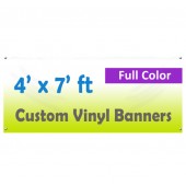 4x7ft Color Custom Printed Vinyl Banner