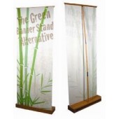 bamboo retractable banner stand