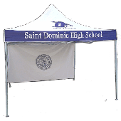 custom logo canopy tent backwall