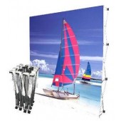 fabric pop up tradeshow backdrop display