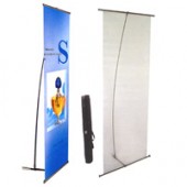 2'x5'ft-- Plastic L-Stand Banner